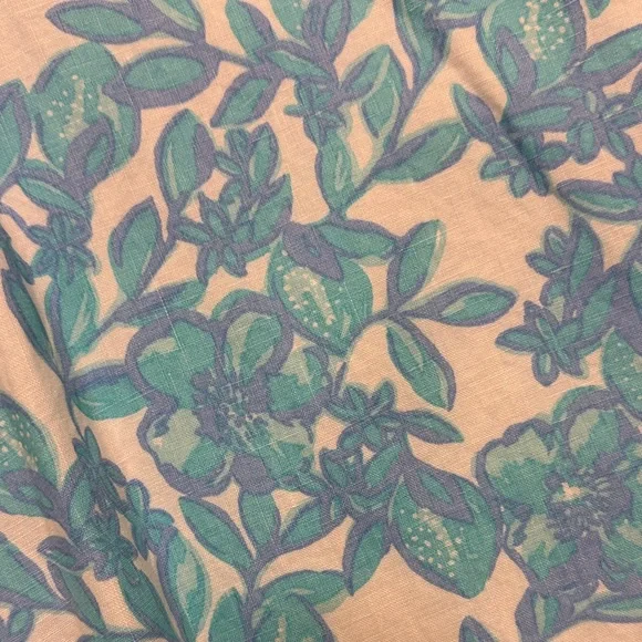 Lilly Pulitzer Blue and White Patterned linen Dress - Picture 4 of 7